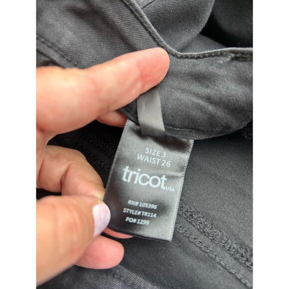 NWT Gina Tricot Womens Black Mid Rise Flare Denim‎ Jeans Cotton Blend Size 3/26 - Picture 8 of 9